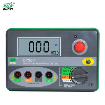 DUOYI（多一） DY30-1 数字绝缘电阻表 兆欧表 绝缘电阻测试仪 摇表 1年维保