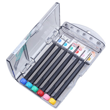 安力士牌（ANEX）精密螺丝刀 钟表批 No.935 一字起子 十字螺丝批 改锥 6支装