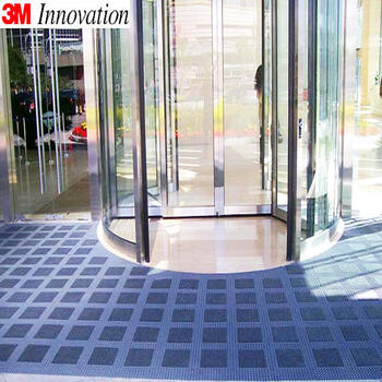 3M 9300 模块化地垫 带毯面除尘吸水耐老化 高人流离适用【灰色 30cm*30cm/块】送边条及圆角