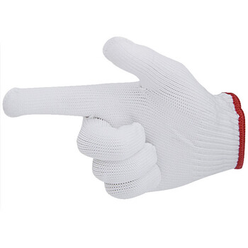 星工（XINGGONG） 劳保白尼龙线手套 防滑加厚耐磨 120付