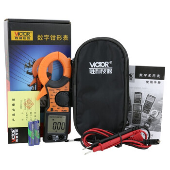 胜利仪器（VICTOR）万用表数字电流表交流钳形万能表数字电流表交直流 VC3218A 标配现货