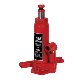 力易得(ENDURA)E9543 液压立式千斤顶6T千斤顶液压立式6吨小汽车用6吨货车轿车油压车载手摇千金顶