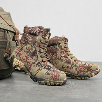 星工（XINGGONG）防寒靴 反绒牛皮鞋面内里羊毛鞋户外雪地保暖大头棉鞋B款 42码