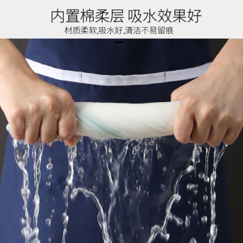 海斯迪克 HKW-251 多用途抹布（100片）清洁布餐厅洗碗布 洗洁巾 5层30*30加厚棉