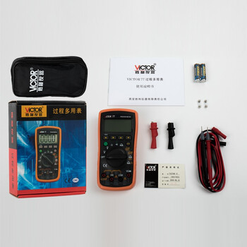 胜利仪器（VICTOR）VC77过程万用表 测量输出电压电流信号4-20mA 信号源 过程多用表
