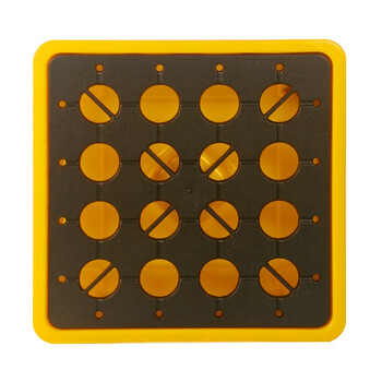 冠思尔防渗漏泄漏托盘机油桶化学品危化品渗漏液体接漏塑料防漏托盘 单桶装托盘670*670*150