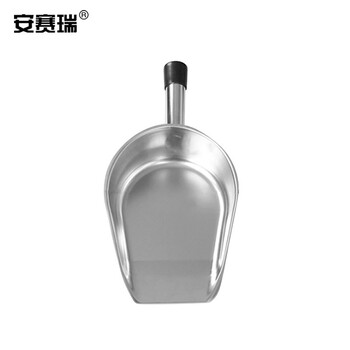 安赛瑞 不锈钢手持垃圾铲 清洁簸箕 加厚畚斗 窄口款 中号 710085