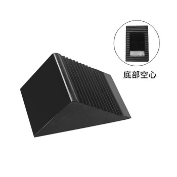 鼎红 汽车橡胶止退器长12.5*宽7.5*高6cm斜坡防溜车车轮止滑器定位器倒车垫阻车器