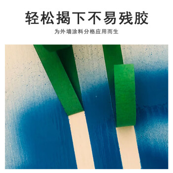 联嘉 绿色美纹纸胶带 美缝纸胶喷漆封箱分色纸宽1.5cmx长25m