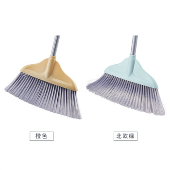 冰禹 BYaf-569 软毛塑料扫（24把）商超环卫扫户外扫帚头 学校工厂扫帚含柄 24把 颜色随机