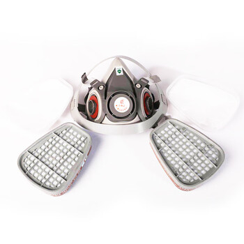 普达PD-TC-FD-410防毒面具 面罩+2个[P-B-1]灰色过滤件 防氢氧酸 化苦苯路 定制