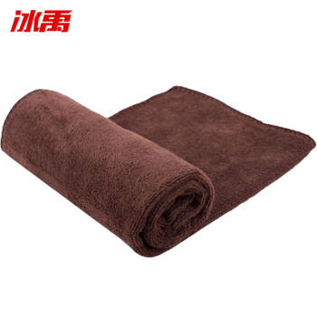 冰禹 BYjj-117 清洁抹布百洁布 装修工作毛巾清洁抹布30×60cm 咖啡色（10条）