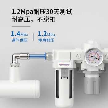 山耐斯（TWSNS）气管气动快速接头金属外螺纹 弯通TOPL插管16mm-4分外螺