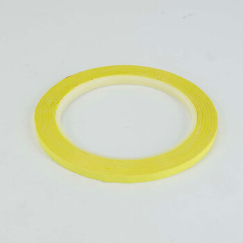 冰禹 BYaf-10 桌面定位胶带 6S标识划线胶带警示线 白标示贴条 黄色5mm*66m