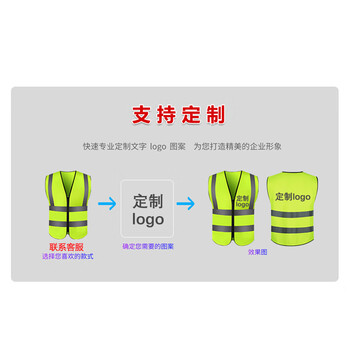 飞尔（FLYER）反光背心 安全警示交通环卫施工反光衣 拉链式反光马甲【荧光绿 2XL码】