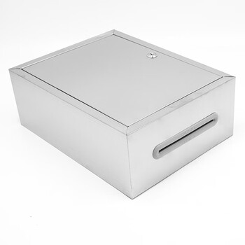 海斯迪克 加厚不锈钢意见箱 防水投诉建议箱信箱 挂墙举报箱 大号1不带孔