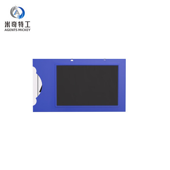 米奇特工(Agents mickey)磁性标签仓库标签物料卡货架标识牌塑料标识卡 (10个装)蓝色4*7软磁