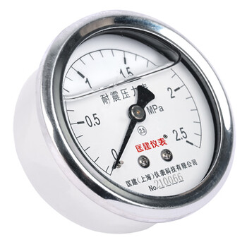 匡建仪表（CONJANT）YTN-60Z 耐震压力表轴向气压表水压表 M14*1.5螺纹 0-2.5mpa 