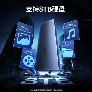 绿联 M.2 NVMe/SATA双协议硬盘盒 Type-C3.2移动固态硬盘盒 适用笔记本电脑苹果16外接SSD机械硬盘盒子
