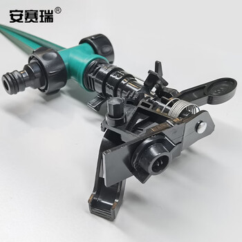 安赛瑞 塑料旋转洒水器 可串联地插自动旋转喷头 草坪绿化浇 摇臂水鸟喷头27160