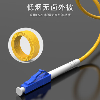 SK-LINK 光纤跳线 SC-SC电信级单模单芯千兆万兆UPC光纤线机房收发器尾纤 低烟无卤 SK-TXSM-SCSC2M 2米