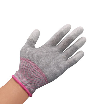 安美尚（ams）A552 碳纤维涂指手套无尘电子 1双 S码