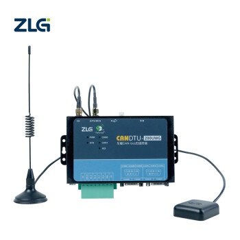 ZLG致远电子 车载CAN-bus数据记录终端 多路可4G通信CANDTU系列 CANDTU-200UWG（蓝色）