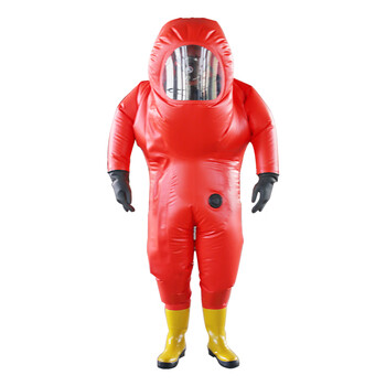 谋福CNMF8890 重型防化服重型防护服呼吸器内置式消防防化服 全密封耐酸防护服防护服 （特种行业认证证书）