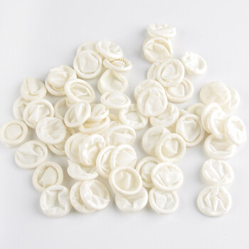 安美尚（ams）A1白色手指套 劳保手指套 用于钟表装配 产品包装 丝印 1包（500g/包）