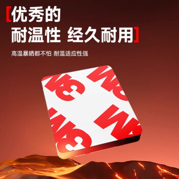 EVA泡棉双面胶带 泡沫双面胶墙面免钉加厚固定胶免打孔 20*60mm（30片）-黑色