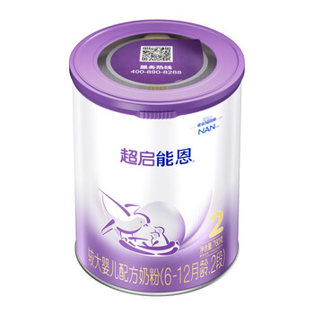 雀巢（Nestle）超启能恩2段（6-12月适用）760g 较大婴儿配方奶粉新升级