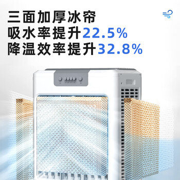 美的（Midea）空调扇制冷风机工业电冷风扇水冷空调加冰块商用冷气机大面积超强风车间降温水冷机 AC360-20A