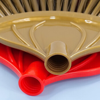 海斯迪克 除尘天花扫 可伸缩加长柄扫把 2.65m不锈钢杆扇形扫 HK-637