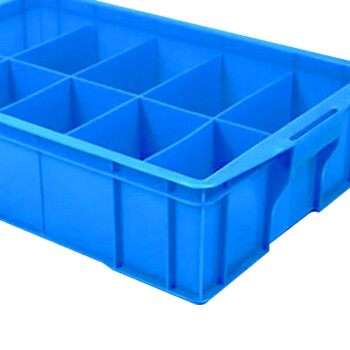 稳斯坦 零件盒分格箱 十格箱#590*385*145mm 加厚多隔塑料收纳盒工具物料分类盒周转箱 1只（3只起订） WST012
