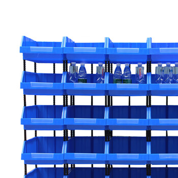 海斯迪克 组合式零件盒 塑料元件物料盒货架螺丝盒 HC3蓝460*300*170mm