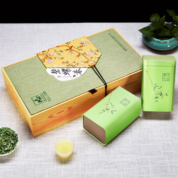 茗山生态茶  茶叶绿茶 新茶 碧螺春 嫩芽花果香  旗袍 茶叶礼盒250g 