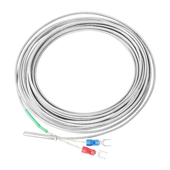 匡建仪表（CONJANT）PT100温度传感器铂热电阻探头式温度检测防水防腐高温小探头 K两线,5米 