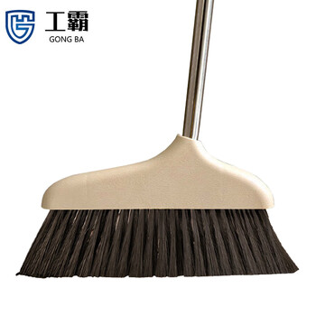 工霸（GONGBA）扫把簸箕组套 精品不锈钢杆笤帚扫帚 颜色随机发货 套