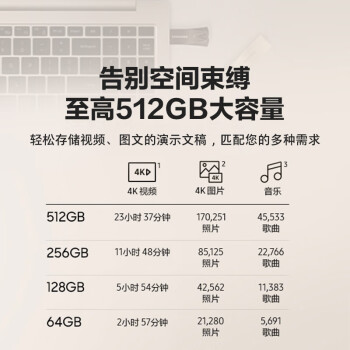 三星（SAMSUNG）64GB USB3.1 U盘 BAR 学习办公两用 金属高速优盘 小巧精致车载U盘 读速300MB/s（Gen 1） 香槟银