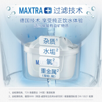 碧然德（BRITA）过滤净水器 家用滤水壶 净水壶 Marella 海洋系列（白）+多效滤芯6枚（含组套）