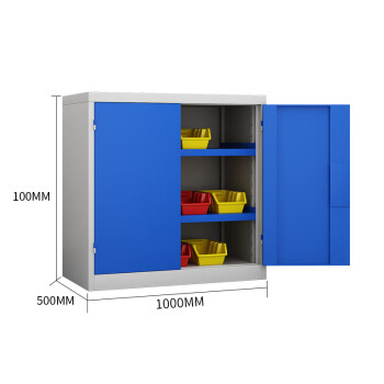 建功立业重型工具柜五金储物柜车间零件收纳柜GY2719灰蓝色