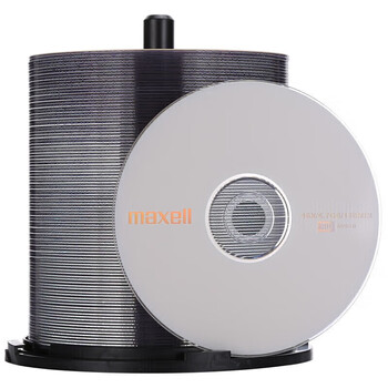 麦克赛尔（Maxell）DVD+R光盘/刻录光盘 16速4.7G 空白光盘 刻录盘 光碟 桶装100片