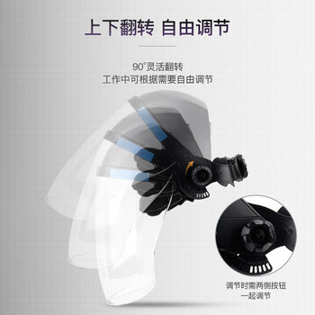 星工（XINGGONG）防护面屏  防化学飞溅抗冲击 防油烟 头戴式透明面罩 XGH693