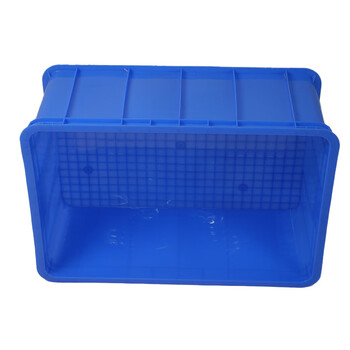 稳斯坦 周转箱塑料 加厚塑胶筐物料盒养鱼养龟物流收纳箱零件储物盒 24#608*410*240mm WST007