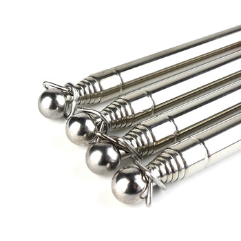 谋福(CNMF)导游旗杆 指挥棒 不锈钢伸缩旗杆 教学教鞭 教杆 教棒教棍空鼓锤缩旗杆 1.2米 黑色 9607