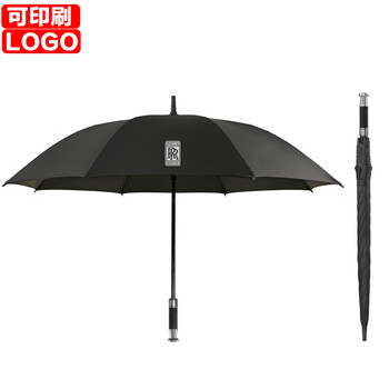 庄太太  B款8骨全纤维常规款酒红 可定制logo印广告图案大号长柄商务礼品伞 ZTT-9081