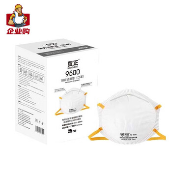 贸正 一次性口罩 防尘口罩KN95防雾霾工业粉尘打磨灰尘PM2.5透气防护口罩 25只/盒