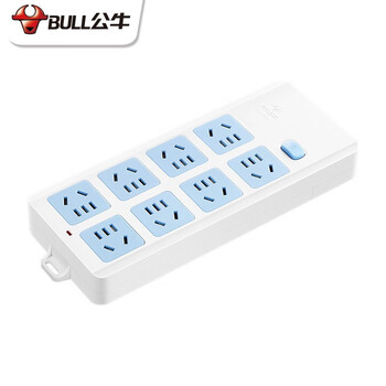 公牛 GN-604W 8位过载保护排插 无线