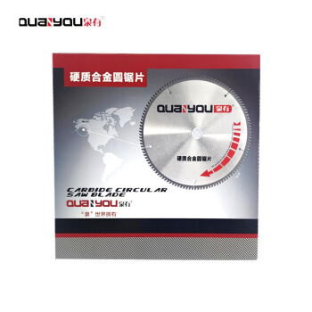 泉有（quanyou）12寸合金圆锯片硬质合金木工锯片木铝两用锯片300(12")*3.2*25.4/30*120T铝用