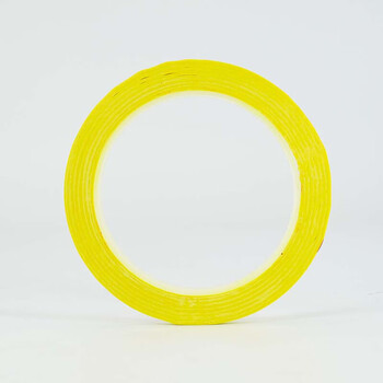 冰禹 BYaf-10 桌面定位胶带 6S标识划线胶带警示线 白标示贴条 黄色10mm*66m